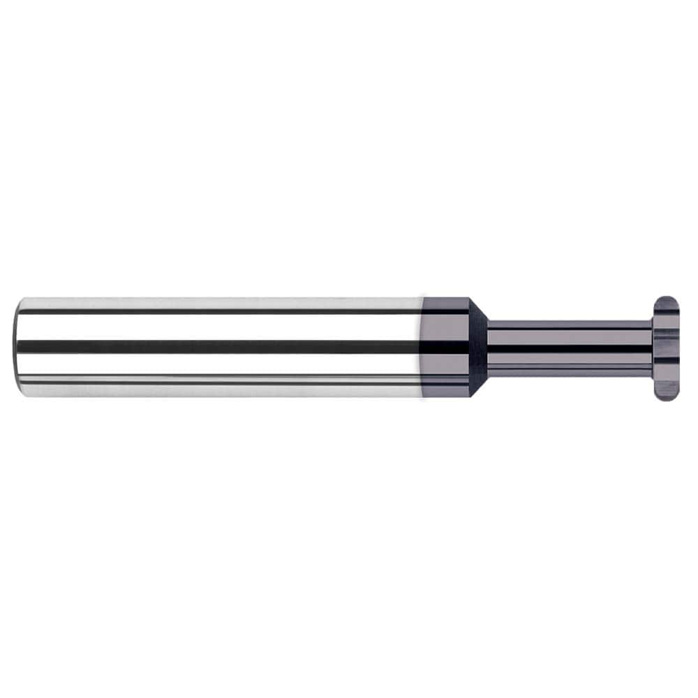 Harvey Tool - 1/2" Cut Diam, 0.0788" Cut Width, 1/2" Shank, Straight-Tooth Woodruff Keyseat Cutter - Exact Industrial Supply