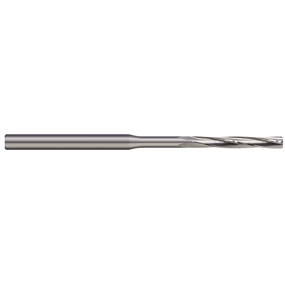 Harvey Tool - 1/64" Diam 4-Flute Straight Shank Helical Flute Solid Carbide Chucking Reamer - Exact Industrial Supply