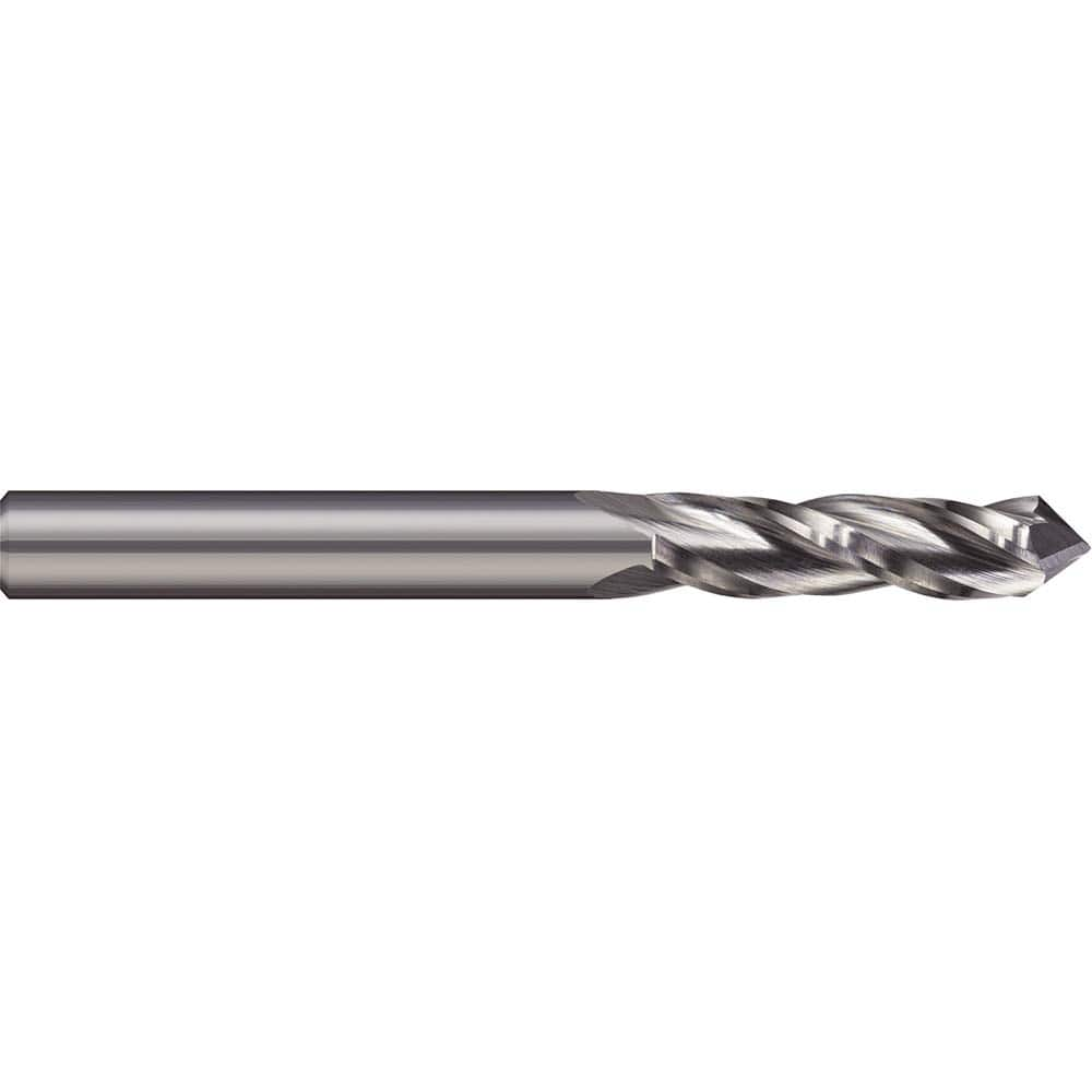 Drill Mill: 3/8″ LOC, 3 Flutes, 90 ° Point, Solid Carbide 1-1/2″ OAL, 1″ Shank Dia, Uncoated