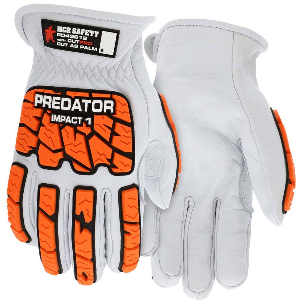 MCR Safety - Size M, ANSI Cut Lvl A9, Puncture Lvl 5, Abrasion Lvl 4, Cut & Puncture Resistant Gloves - Exact Industrial Supply