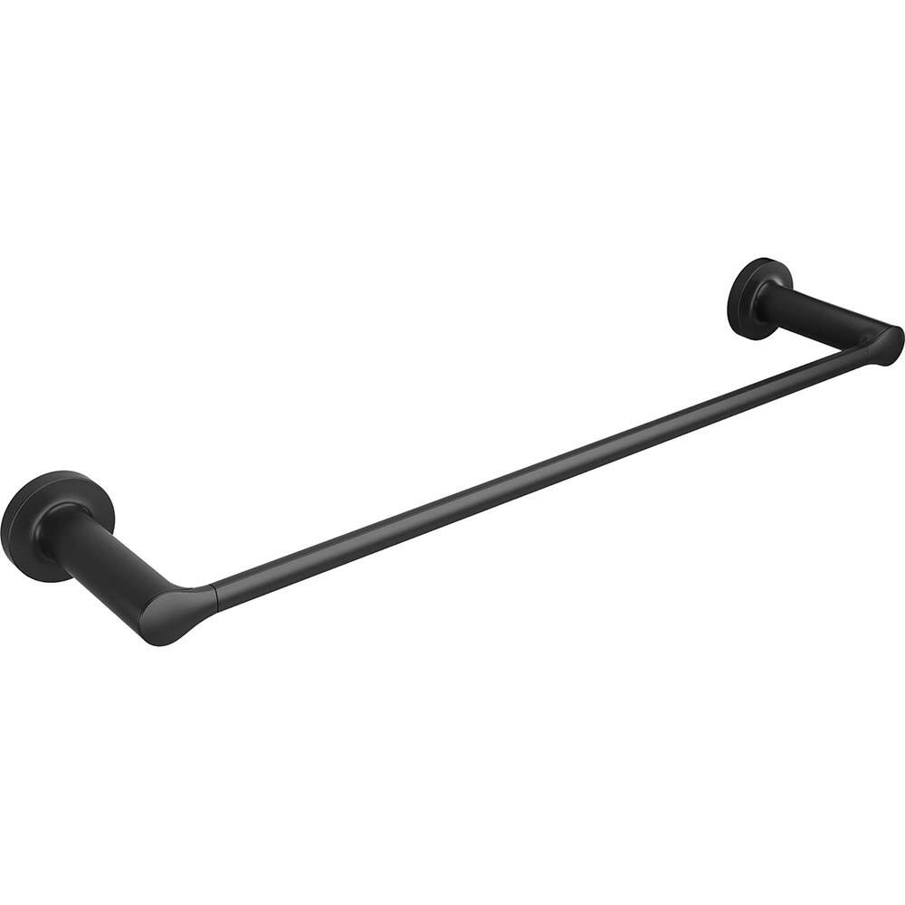 American Standard - Washroom Shelves, Soap Dishes & Towel Holders; Type: Towel Bar ; Material: Metal ; Length (Inch): 24 ; Width (Inch): 2 ; Depth (Inch): 3.875 ; Finish/Coating: Matte Black - Exact Industrial Supply