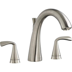 American Standard - Tub & Shower Faucets; Type: Tub faucet ; Style: Fluent ; Design: Ceramic Mixing Cartridge ; Material: Brass ; Handle Type: Lever ; Handle Material: Metal - Exact Industrial Supply