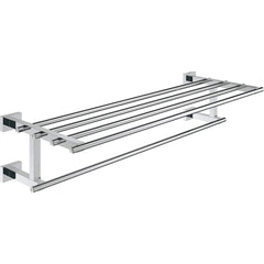 Grohe - Washroom Shelves, Soap Dishes & Towel Holders; Type: Multi-towel rack ; Material: Metal ; Length (Inch): 22 ; Width (Inch): 3-7/8 ; Depth (Inch): 8.26772 ; Finish/Coating: Chrome - Exact Industrial Supply