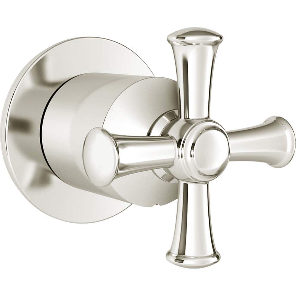 American Standard - Tub & Shower Faucets; Type: Valve Only Trim kit ; Style: Delancey ; Design: 2-Way; 3-Way ; Material: Brass ; Handle Type: Cross ; Handle Material: Brass - Exact Industrial Supply