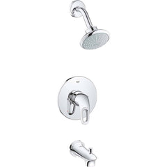 Grohe - Tub & Shower Faucets; Type: Shower System ; Style: Eurostyle ; Design: Temp/Press Valve ; Material: Metal ; Handle Type: Lever ; Handle Material: Metal - Exact Industrial Supply