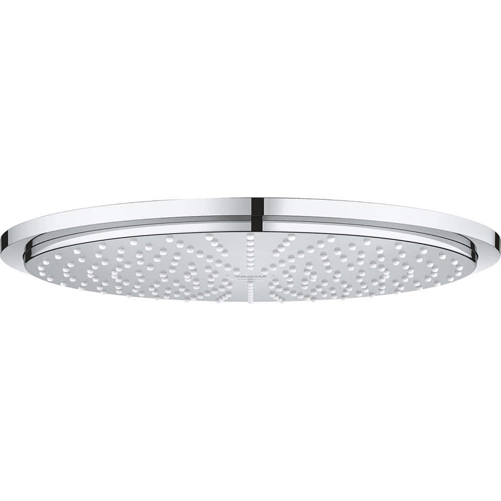 Grohe - Shower Heads & Accessories; Type: Shower Head ; Material: Metal ; GPM: 2.50 ; Face Diameter: 12.25 (Inch); Finish/Coating: Polished Chrome ; Settings: Spray, Pulse, Combination Pulse-Massage - Exact Industrial Supply