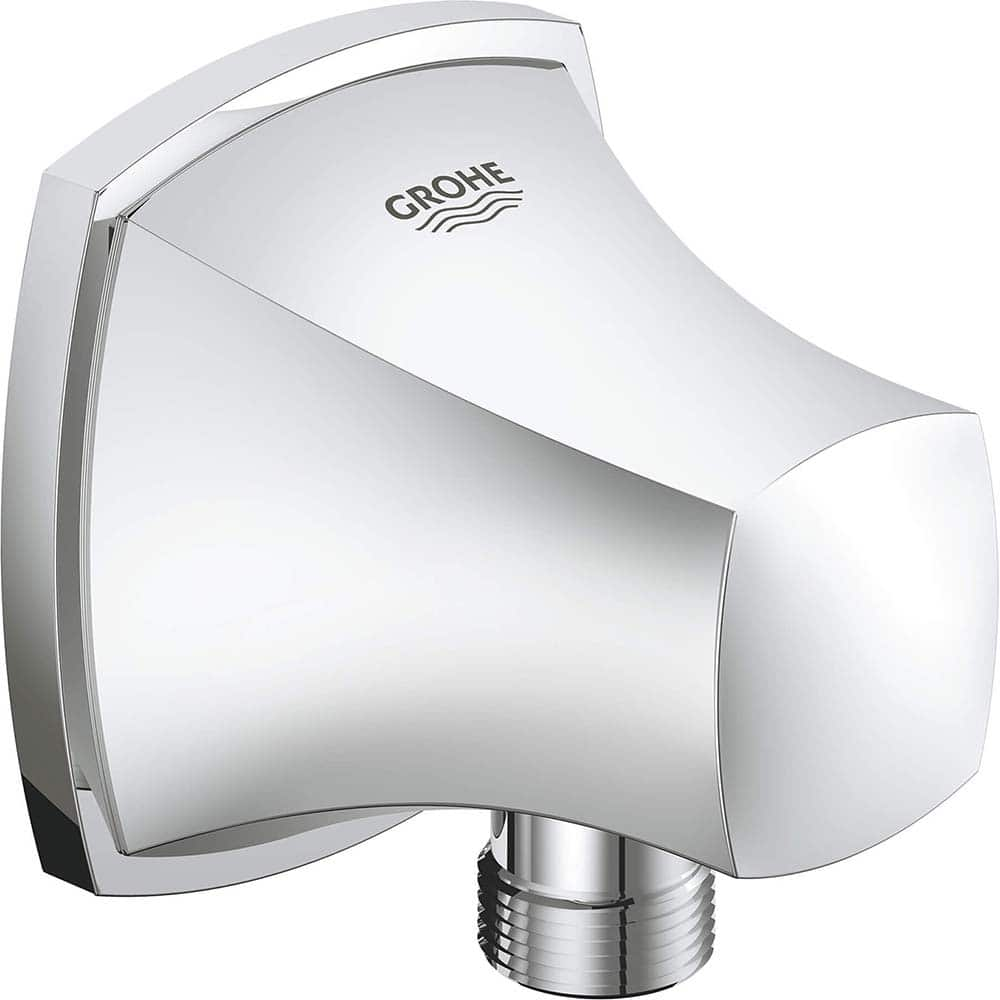 Grohe - Shower Heads & Accessories; Type: Shower outlet elbow ; Material: Metal ; Finish/Coating: Polished Chrome - Exact Industrial Supply