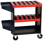 Tool Storage Cart - Holds 48 Pcs. 40 Taper - Black/Red - A1 Tooling