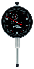 2-1/4" Face 0-100 Dial Reading .001" Graduation Black Face Indicator - A1 Tooling