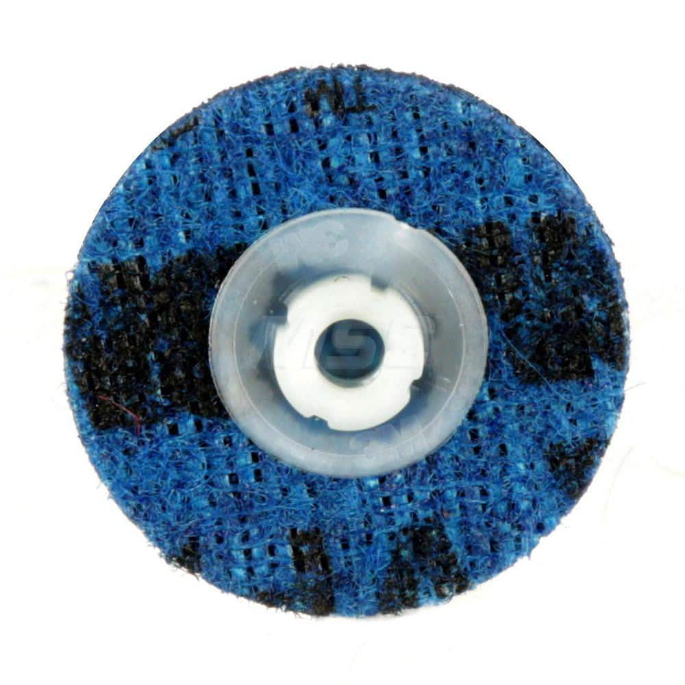 Quick-Change Disc: Roloc TS, 1-1/2″ Disc Dia, Ceramic, Non-Woven Blue, Non-Woven Backed, 30,000 RPM