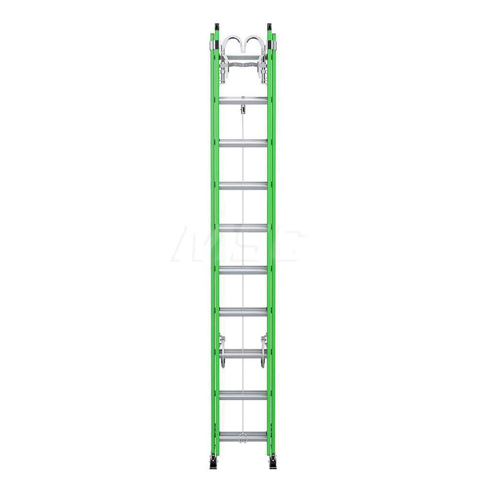 Extension Ladders; Type: Extension Ladder; Material: Fiberglass; Working Length: 21 Feet; Load Capacity (Lb.): 375; Extended Ladder Height: 24; Step Material: Aluminum; Step Ladder Height: 21.25; Overall Depth: 6 in; Number Of Steps: 28; Ladder Rating: Ty