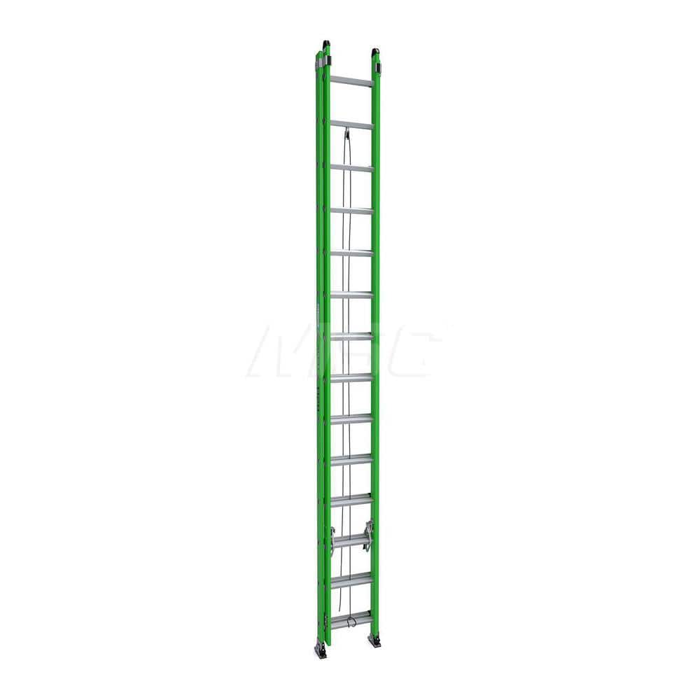 Extension Ladders; Type: Extension Ladder; Material: Fiberglass; Working Length: 25 Feet; Load Capacity (Lb.): 375; Extended Ladder Height: 28; Step Material: Aluminum; Step Ladder Height: 21.25; Overall Depth: 6 in; Number Of Steps: 28; Ladder Rating: Ty