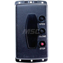 Garage Door Hardware; Type: Radio Control Transmitter Portable, 1 Door, 3 Channel; For Use With: Commercial Doors; Material: Plastic; Overall Length: 2.36; Overall Width: 7; Overall Height: 3.625; Number of Buttons: 3; Includes: Compatible with Allstar &