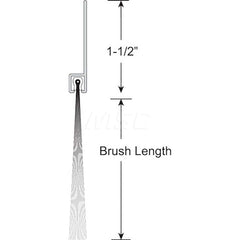 Sweeps & Seals; Product Type: Garage & Dock Door Sweep with Weather Seal; Flange Material: Anodized Aluminum; Overall Height: 3.5; Bristle Length: 2; Flange Width: 1.5000; Bristle Material: Polypropylene; Overall Length (Inch): 8.00; Length (Inch): 8.00;