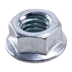 Garage Door Hardware; Type: Garage Door Hex Nut, Flanged Serrated; For Use With: Commercial Doors; Material: Steel; Hardware Diameter: .25; Finish/Coating: Zinc-Plated; For Use With: Commercial Doors; Finish: Zinc-Plated; Hardware Type: Garage Door Hex Nu