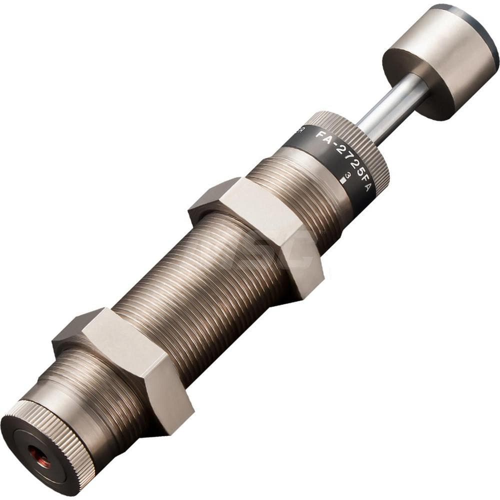 Standard-Duty Shock Absorber: 8 mm Rod Dia, 37 mm OD, 25 mm Stroke, M27 x 1.5 Thread 156 mm OAL, 44.2 lb Force