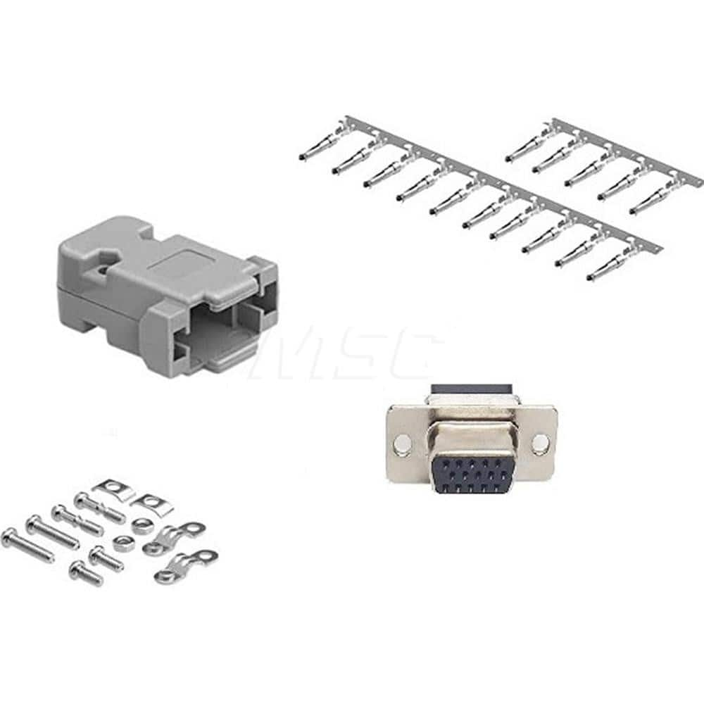 Female D-Sub RS-232 Serial High Density DB15 Adapter For Data Networks, Serial Data Transmission Device Management & Instrument Control