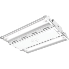 1 Lamp, 112 Watts, LED, High Bay Fixture 22″ Long x 4-3/8″ High x 15-1/4″ Wide, 120-277 Volt, Steel Housing