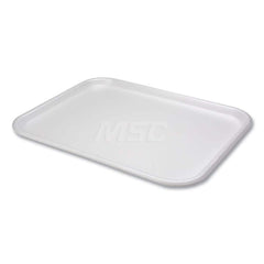 Plate & Tray: Foam, White, Solid