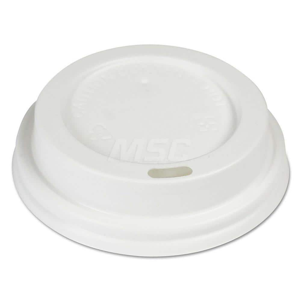 Cup Lid: Dome, Polystyrene, White