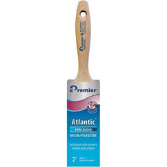 Premier Paint Roller - 2" Tapered Nylon/Polyester Varnish Brush - 2-11/16" Bristle Length, 5-1/4" Wood Beavertail Handle - A1 Tooling