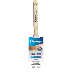 Premier Paint Roller - 2-1/2" Tapered Nylon Angular Brush - 2-15/16" Bristle Length, 7-1/2" Wood Sash Handle - A1 Tooling