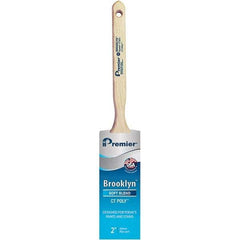 Premier Paint Roller - 2" Tapered Polyester Sash Brush - 2-11/16" Bristle Length, 7" Wood Sash Handle - A1 Tooling