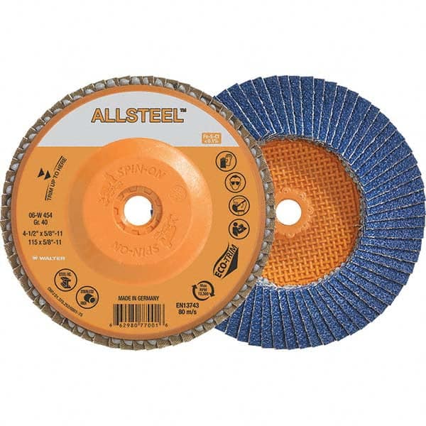 WALTER Surface Technologies - Flap Discs Abrasive Type: Coated Flap Disc Type: Type 27 - A1 Tooling