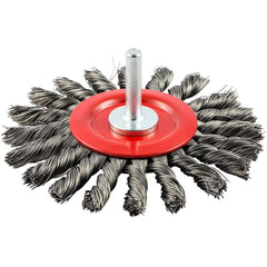 Norton - 4" OD, Standard Twist Knot Carbon Wheel Brush - A1 Tooling