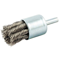 Norton - End Brushes Brush Diameter (Inch): 1 Fill Material: Stainless Steel - A1 Tooling