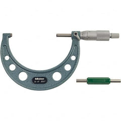 Mitutoyo - Mechanical Outside Micrometers Minimum Measurement (Decimal Inch): 3.0000 Maximum Measurement (Decimal Inch): 4.0000 - A1 Tooling