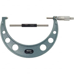 Mitutoyo - Mechanical Outside Micrometers Minimum Measurement (Decimal Inch): 6 Maximum Measurement (Decimal Inch): 7 - A1 Tooling