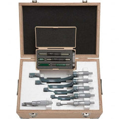 Mitutoyo - Mechanical Outside Micrometer Sets Minimum Measurement (Inch): 0 Maximum Measurement (Inch): 6.0000 - A1 Tooling