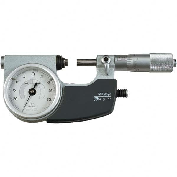 Mitutoyo - Mechanical Indicating Micrometers Minimum Measurement (Decimal Inch): 0 Maximum Measurement (Decimal Inch): 1 - A1 Tooling