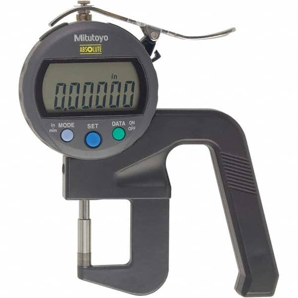 Mitutoyo - Electronic Thickness Gages Minimum Measurement (Decimal Inch): 0 Maximum Measurement (Decimal Inch): 0.4700 - A1 Tooling