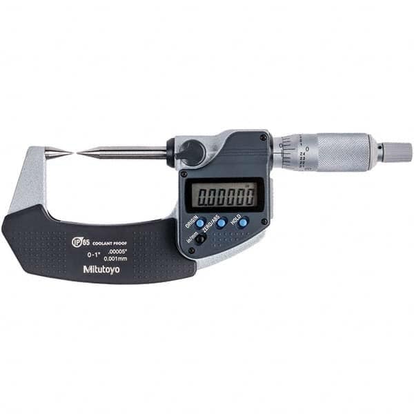 Mitutoyo - Point Micrometers Operation Type: Electronic Minimum Measurement (Decimal Inch): 0 - A1 Tooling