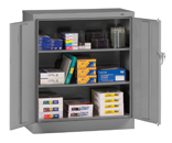 36"W x 18"D x 42"H Counter High Knocked-Down Storage Cabinet, 2 Adj. shelves, w/Raised Bottom - A1 Tooling