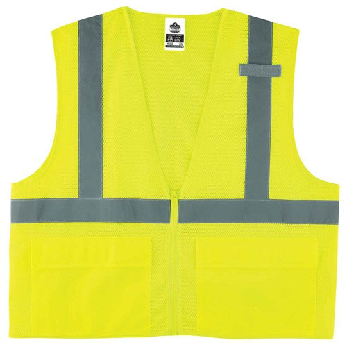 8220Z Standard Vest Lime 2X3X Zipper Glowear - A1 Tooling