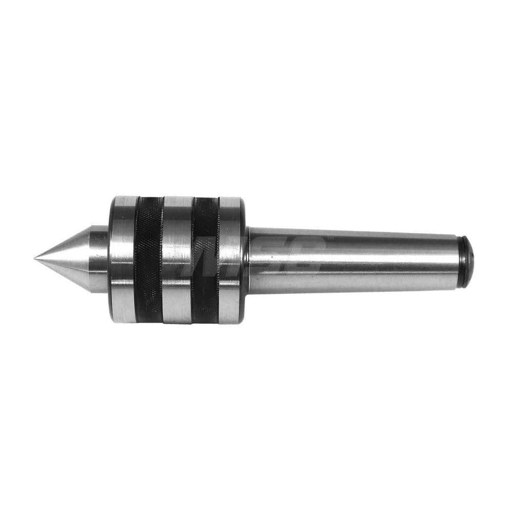 Live Center: Taper Shank, 1.673″ Head Length 330 lb Workpiece Weight, 5,500 Max RPM, Standard Point