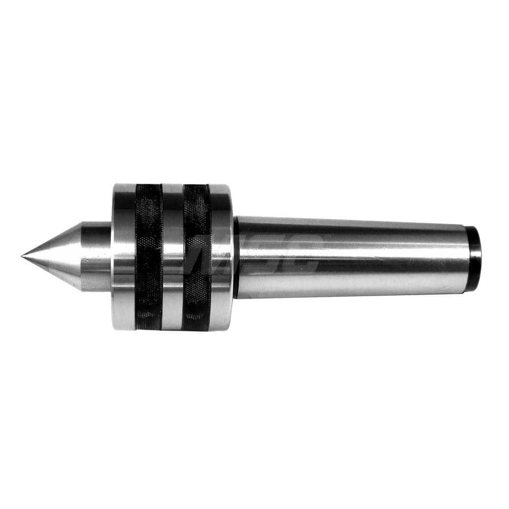 Live Center: Taper Shank, 1.9686″ Head Length 450 lb Workpiece Weight, 6,000 Max RPM, Standard Point