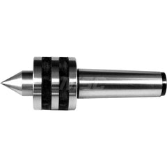 Live Center: Taper Shank, 2.126″ Head Length 700 lb Workpiece Weight, 4,500 Max RPM, Standard Point