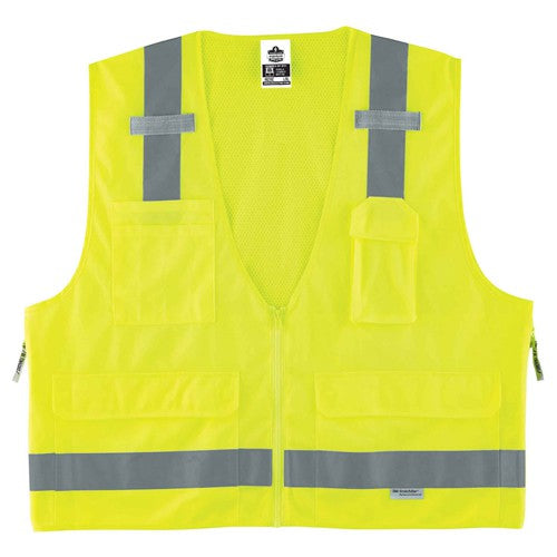 8250Z Glowear Surveyors Vest Lime L/Xl - A1 Tooling