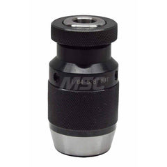 Drill Chuck: 1/64 to 5/8″ Capacity, Jacob Taper Mount, JT6 Keyless