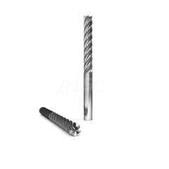 Square End Mill: 1'' Dia, 2'' LOC, 1'' Shank Dia, 5'' OAL, 5 Flutes, Solid Carbide Single End, Uncoated, Upcut Flute, 37 ° Helix, Centercutting, RH Cut, RH Flute, Series 2060