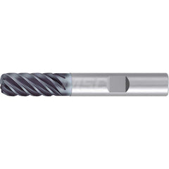 5/8″ Diam 6-Flute 35/38° Solid Carbide 0.06″ Corner Radius Roughing & Finishing End Mill AlCr Finish, 1-1/4″ LOC, 3-1/2″ OAL, 5/8″ Shank Diam, Centercutting, Standard Length