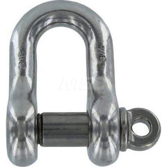 Shackle: Screw Pin Stainless Steel, 7/8″ Pin Dia