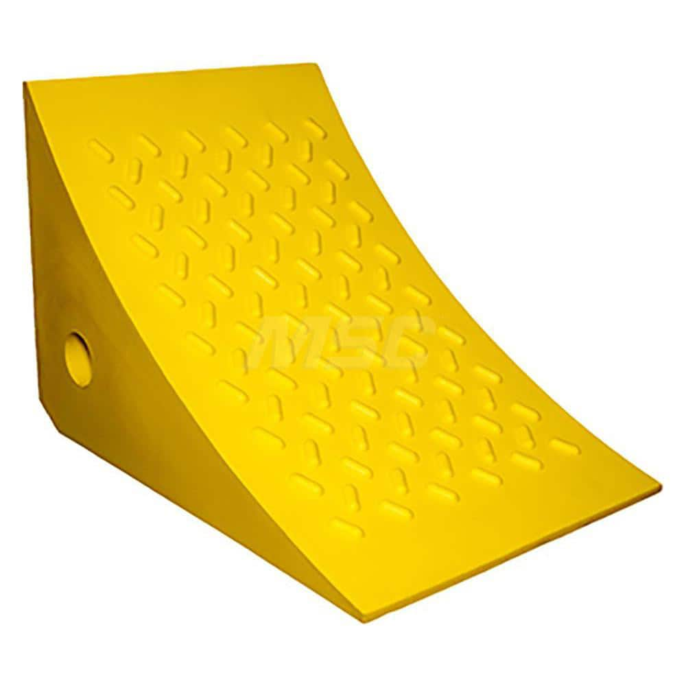 Polyurethane Wheel Chock: 8″ OAW, 7″ OAH