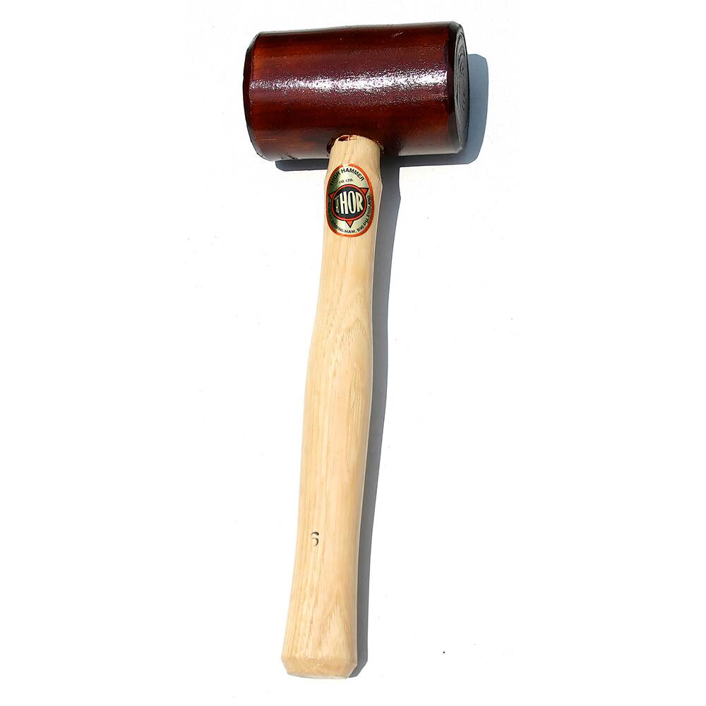 Osca - Non-Marring Hammers; Head Type: Cylindrical ; Head Material: Rawhide ; Handle Material: Wood ; Head Weight Range: 1 - Exact Industrial Supply