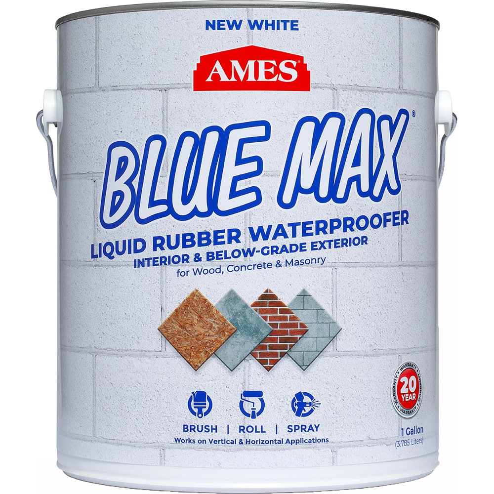 Ames - Blue Max 1 Gal White Liquid Rubber Waterproofer - Exact Industrial Supply