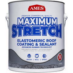 Ames - Maximum Stretch 1 Gal White Elastomeric Roof Coating - Exact Industrial Supply